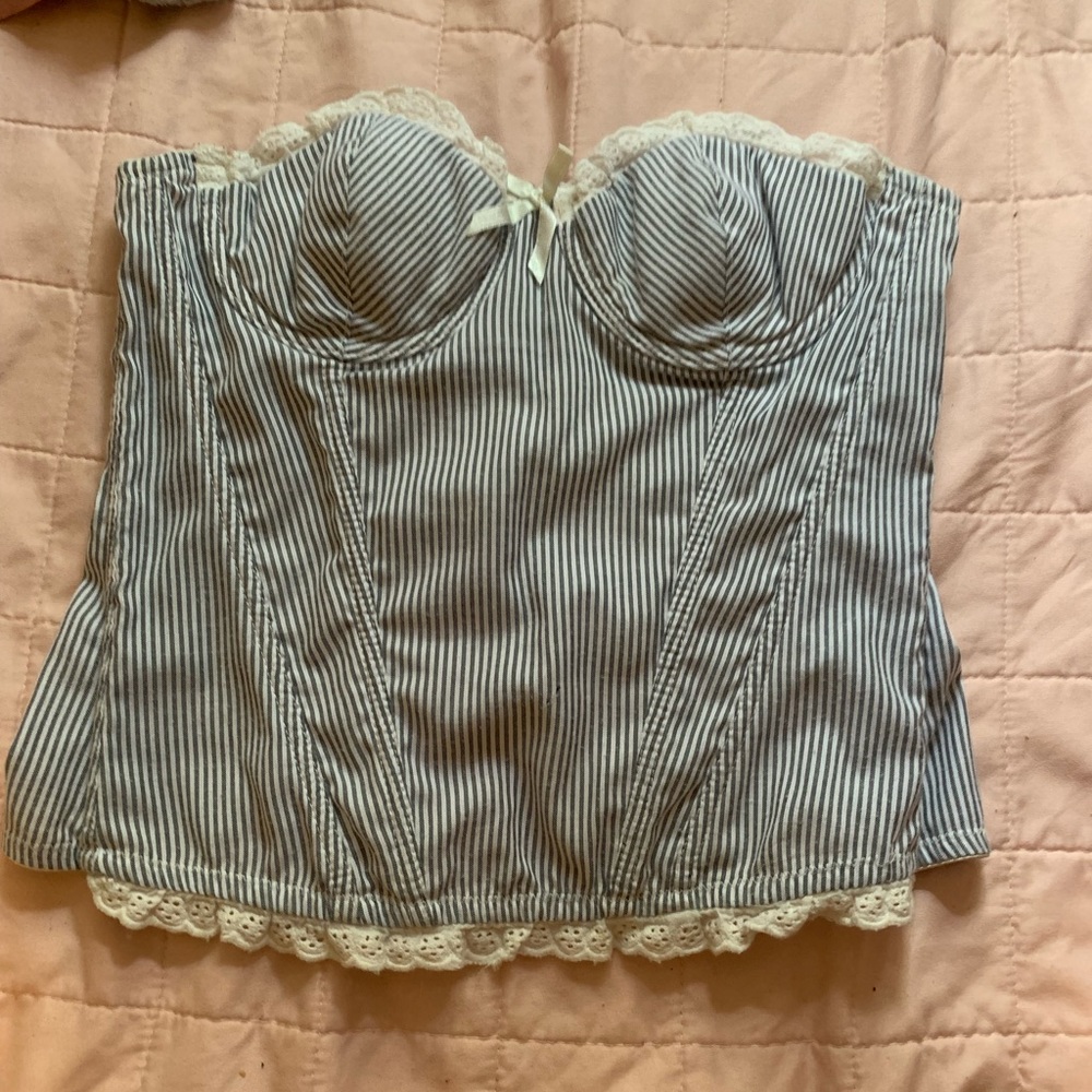 Strapless corset top